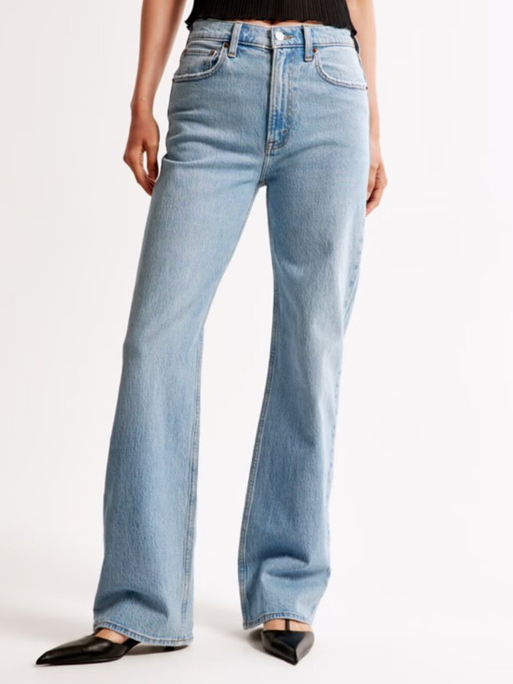 Abercrombie & Fitch The 90s Relaxed Jean High Rise Curve Love Denim 31/12L